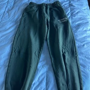 Brandy Melville Hunter green sweats - one size